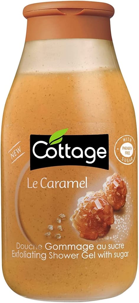 Cottage Exfoliating Shower Gel with Sugar Caramel, 250 ml
