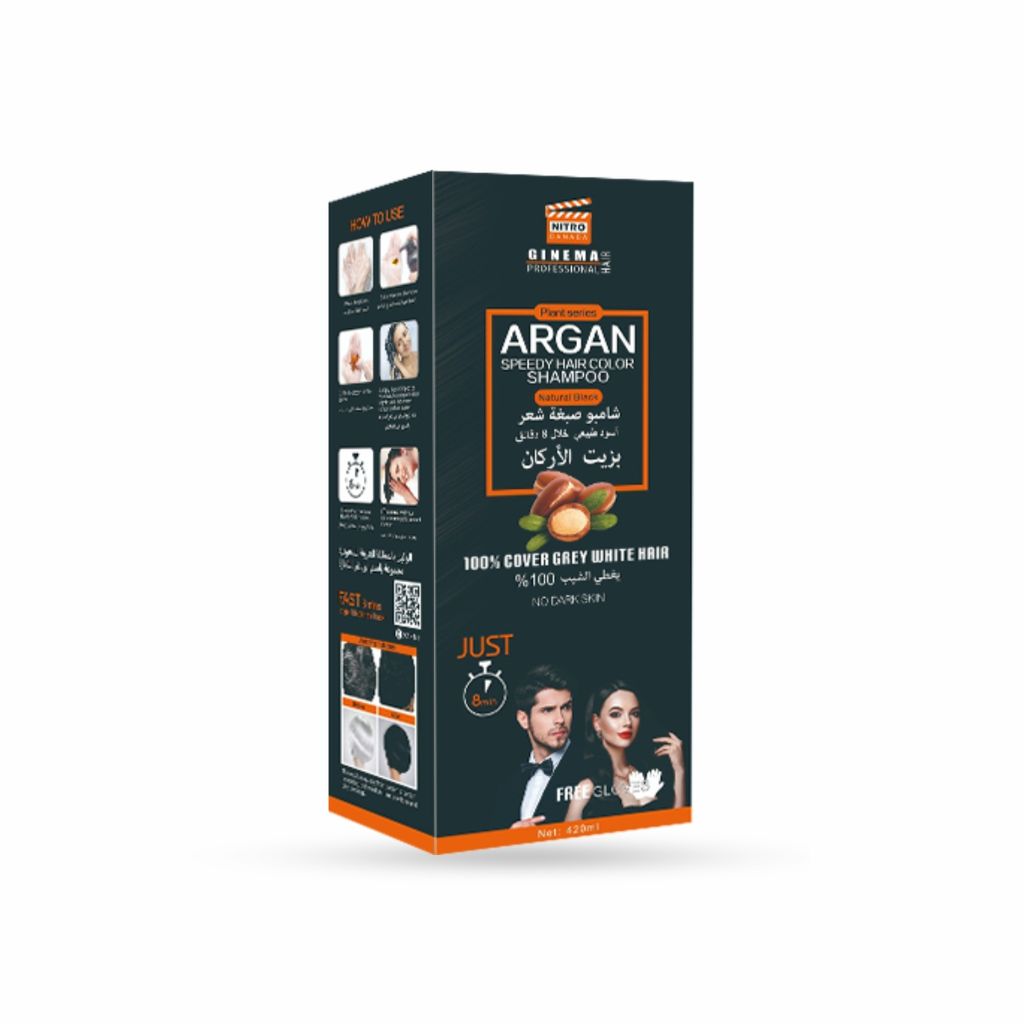 Argan Sp Hair Color Shampoo Black 420Ml