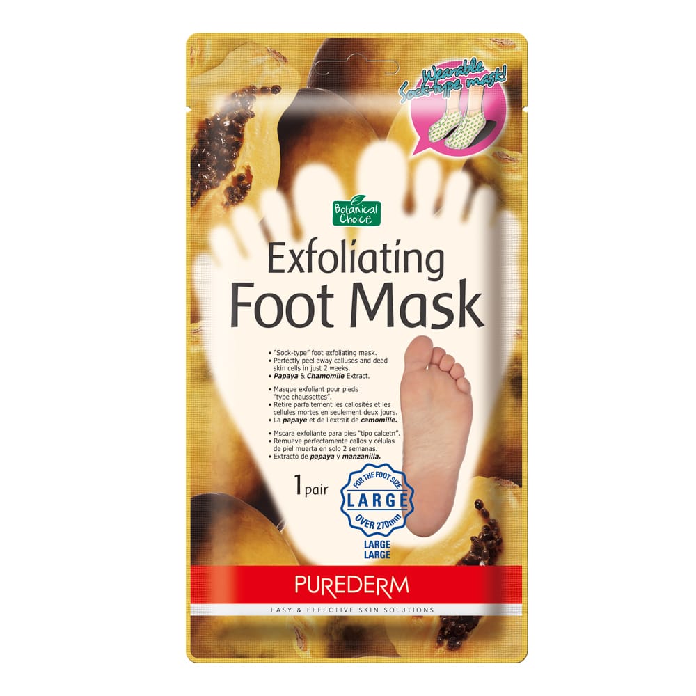 Purederm exfoliating foot mask
