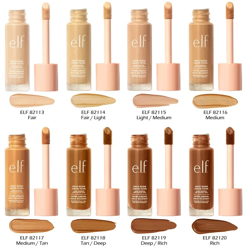 Elf Halo Glow Liquid Filter Foundation 3 ( light / medium )