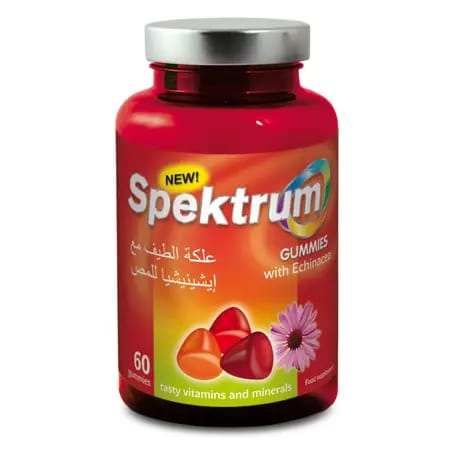 سبيكتروم فيتامينات و معادن + إيشناسيا 60 حلوى مضغ
