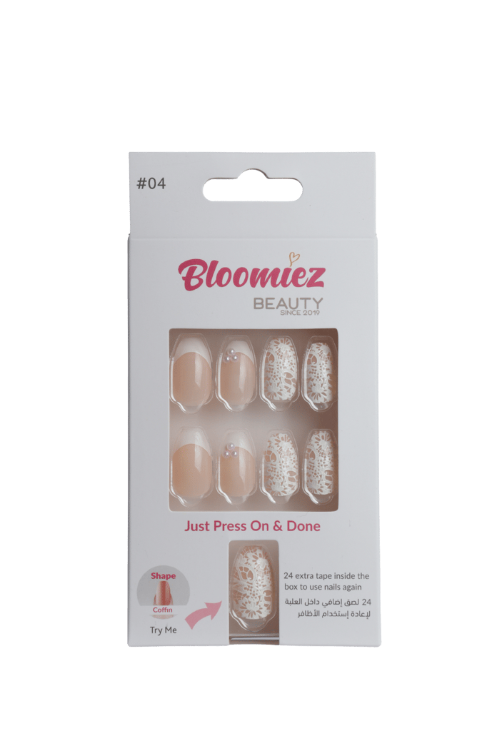 Bloomiez Nails# 04 Coffin French 3D