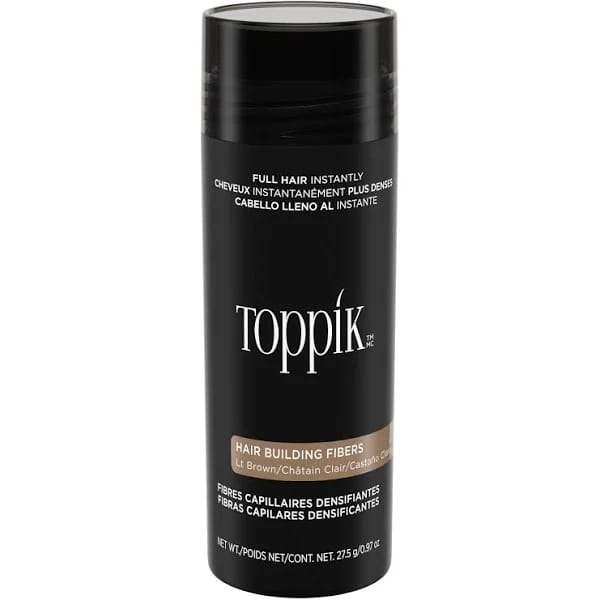 TOPPIK Hair Building Fibers, Light Brown - 12g