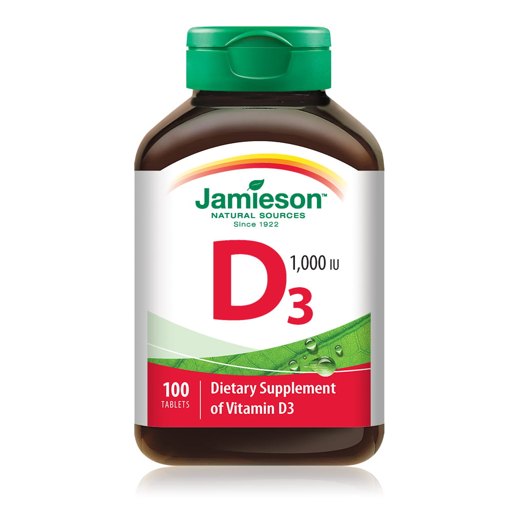 Jamieson Vitamin D3 1000 IU 100 Tablets