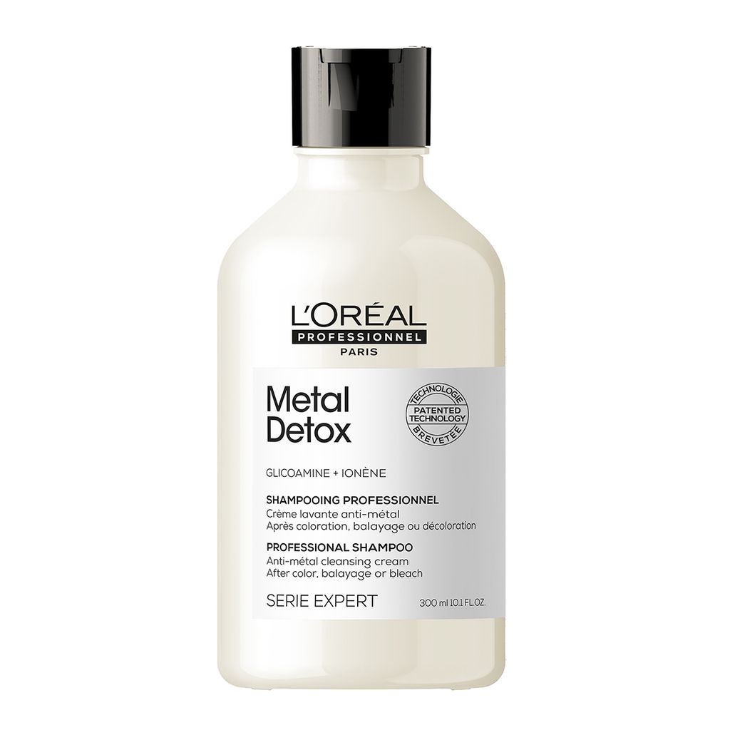 L’Oréal Professionnel Metal Detox anti-metal cleansing cream After color, balayage & lightening SULFATE FREE rich creamy texture with Glicoamine & Ionène SERIE EXPERT 300 ml