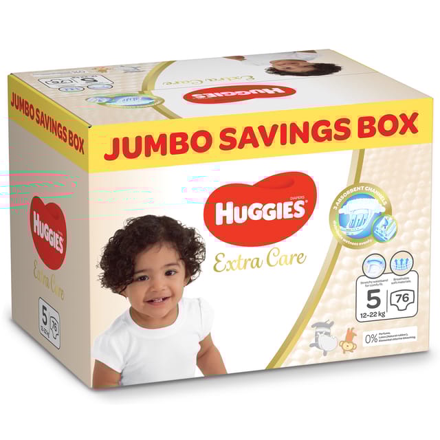 Huggies Extra Care, Size 5 76Pc