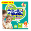 Babyjoy Compressed Diapers, Size 6 7Pc