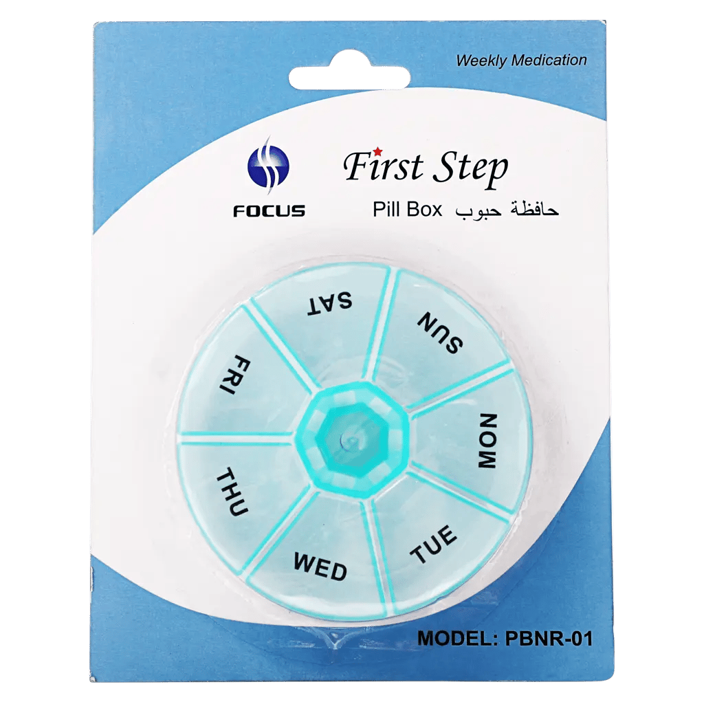 First Step Pill Box Round Weekly
