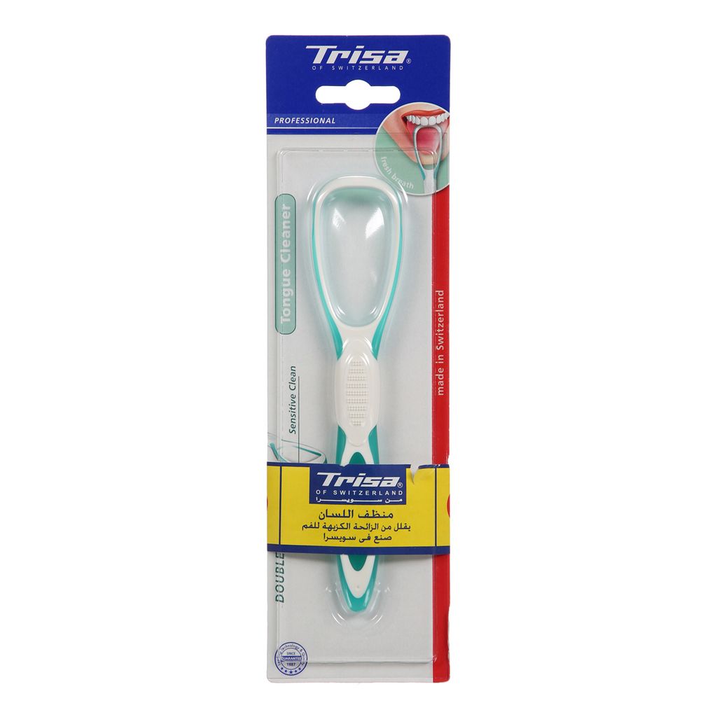 Trisa Tongue Cleaner Adult Double Action