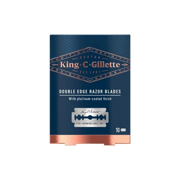 GILLETTE KING C608 DOUBLE EDGE BLADE10CT