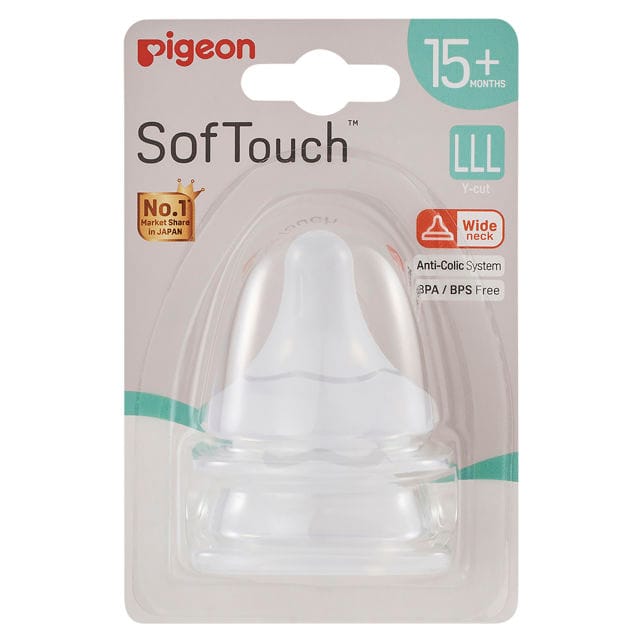Pigeon Softouch™ Silicone Nipple (LL) 2P