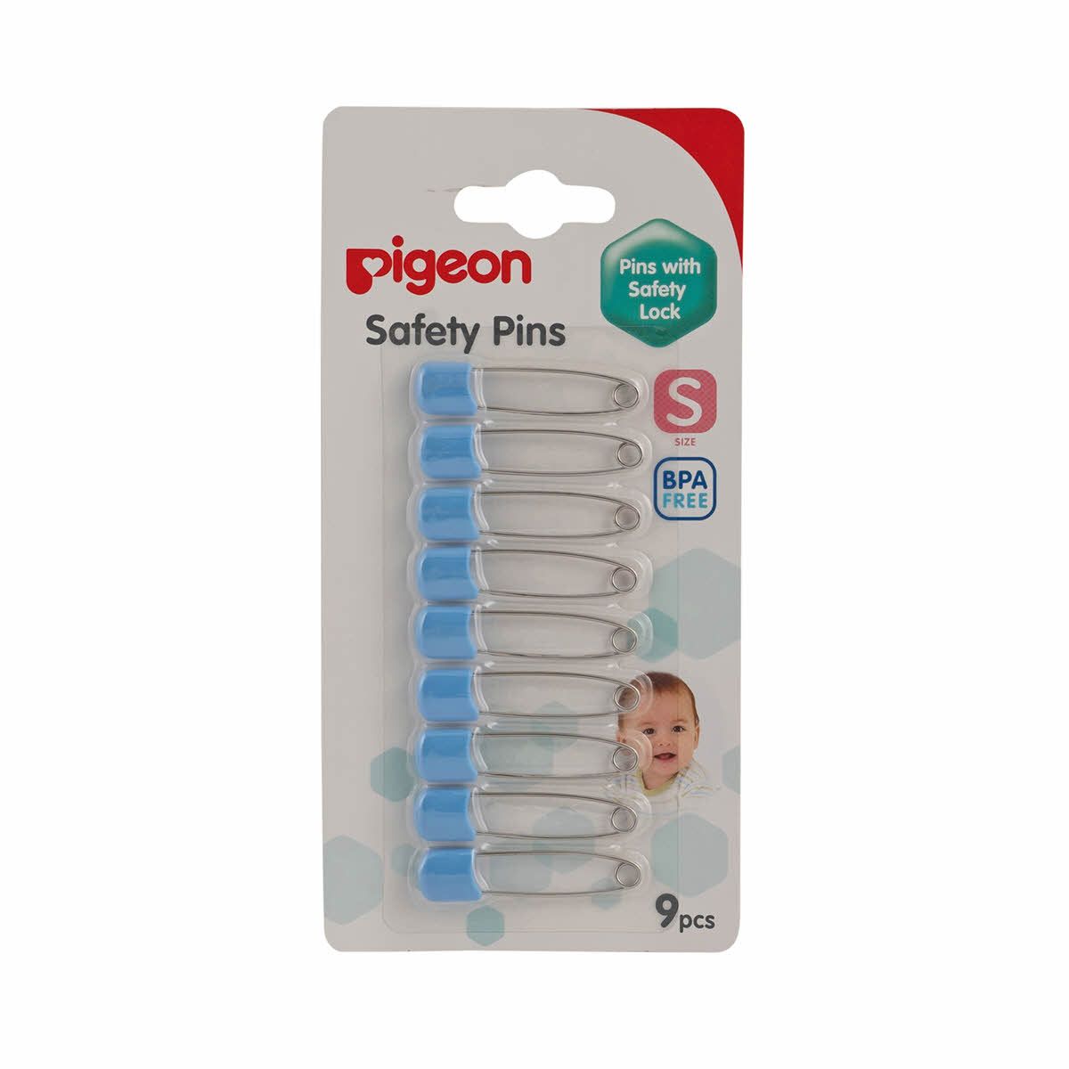 Pigeon Safety Pins (S) 9 Pcs