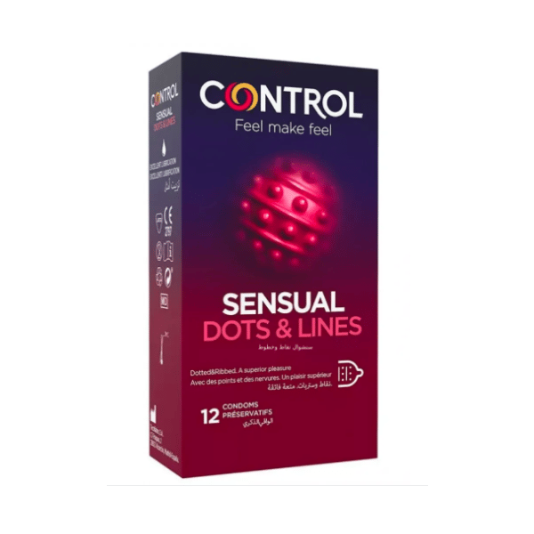 Control Condom Sensual Dot&Lines 12 Pc