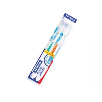 Trisa Pearl White Soft 1+1 FREE