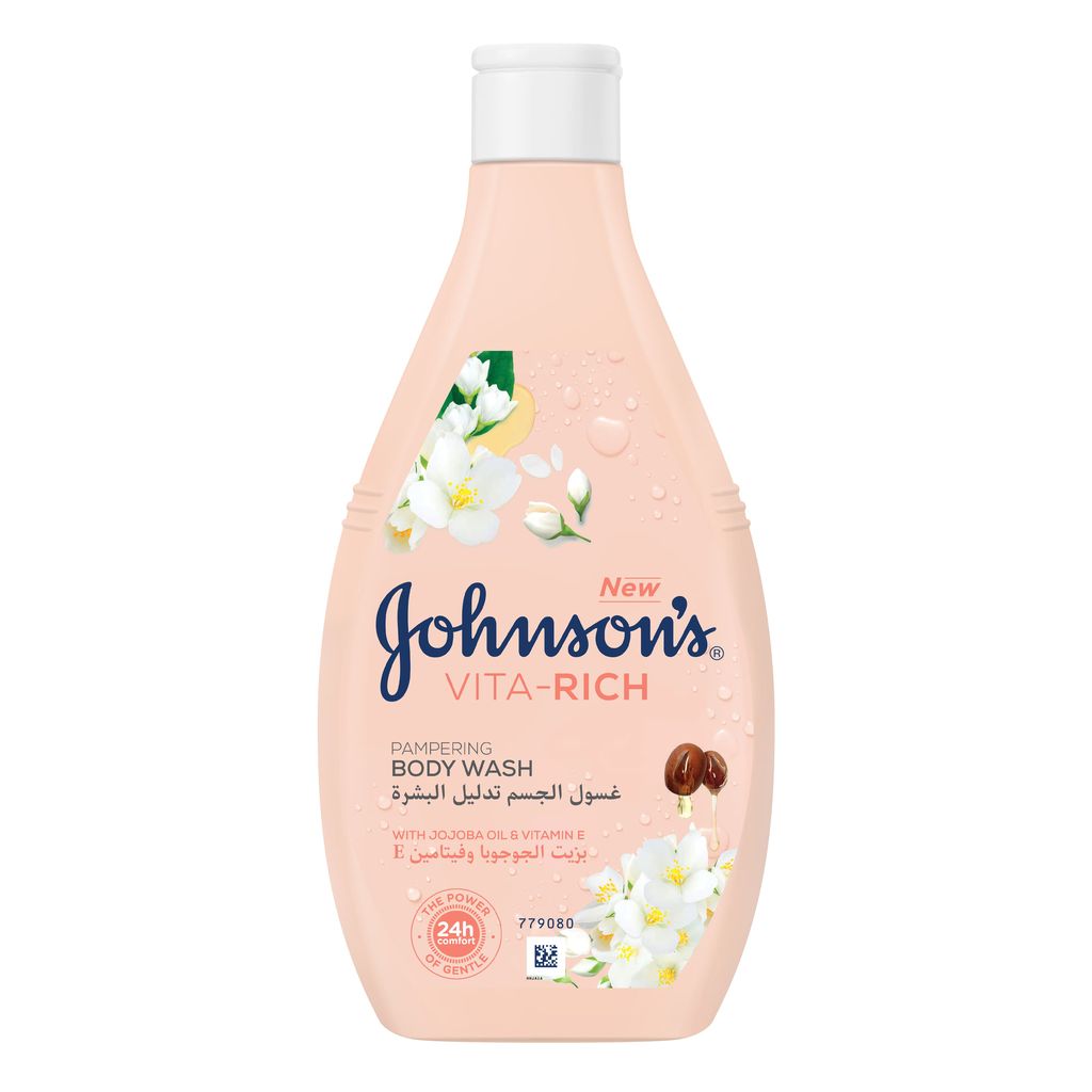 J&J Daily Pampering Body Wash 400 Ml