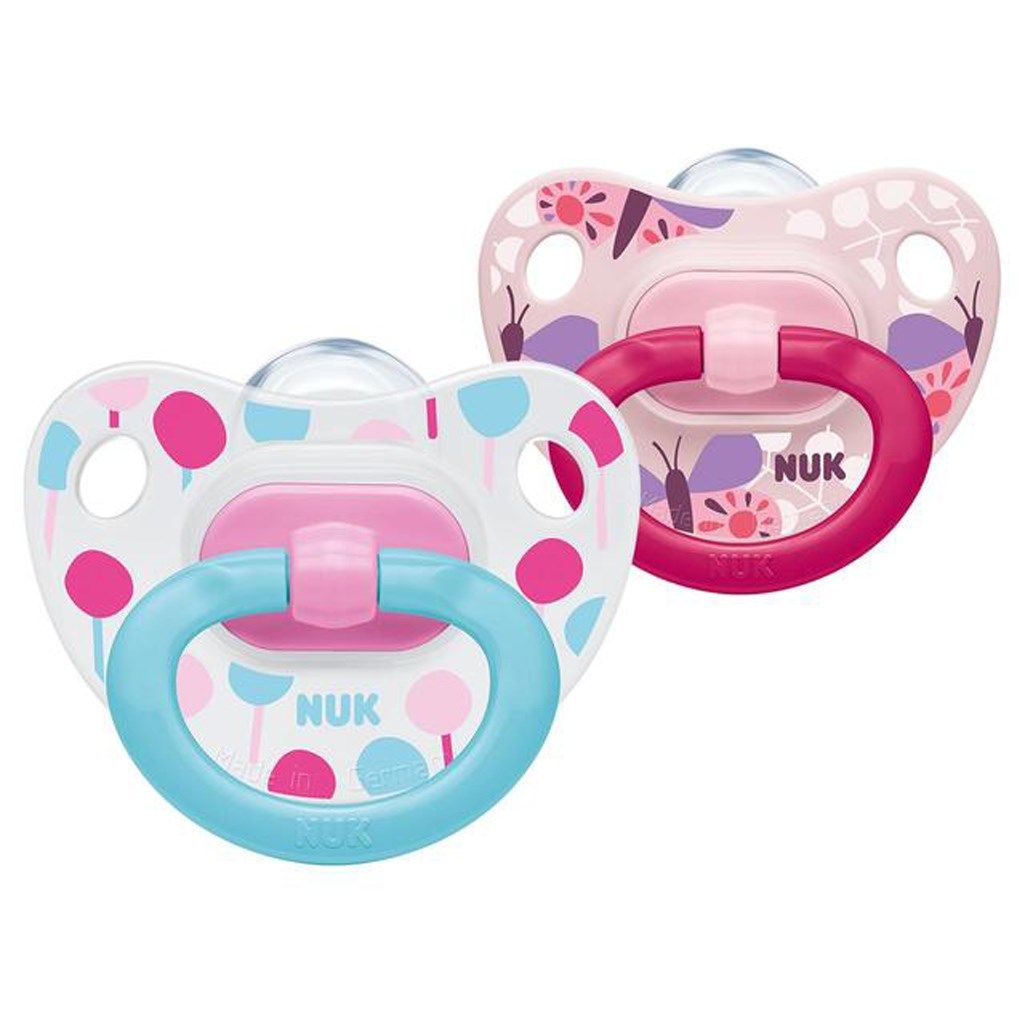 NUK SOOTHER SI INE S1 HAPPY DAYS 1/BLC