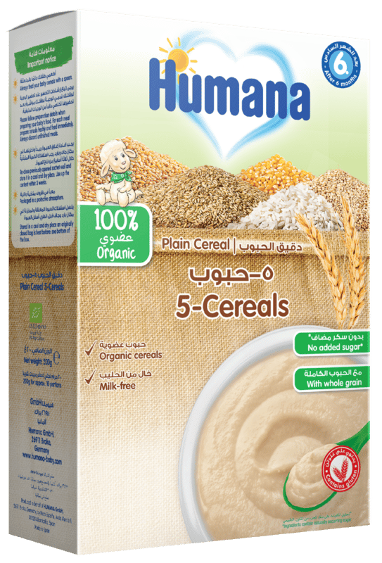 Humana Organic 5- Cereals(Milk-Free)200G