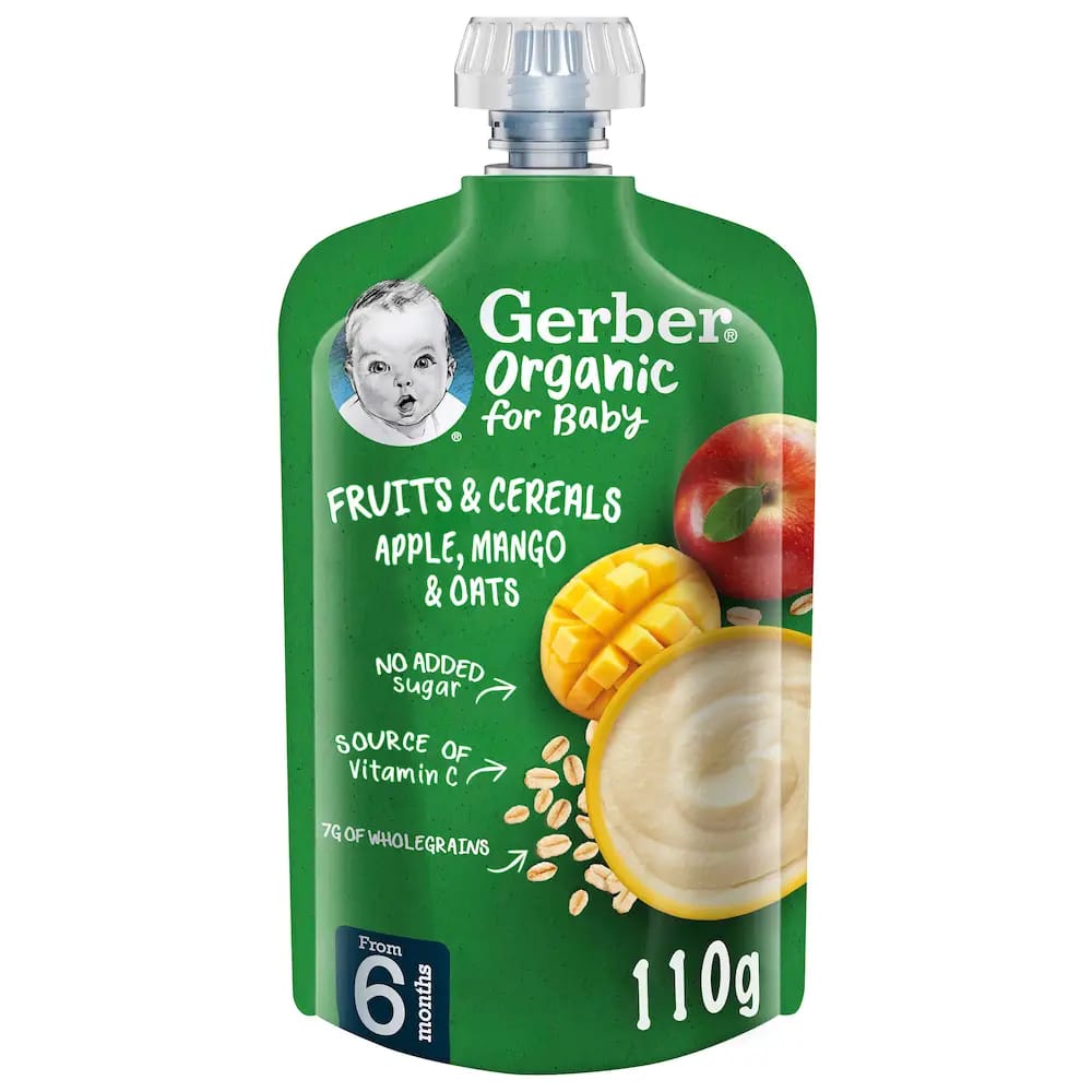 Gerber Bio Porridge Apple Mango 110G Xa
