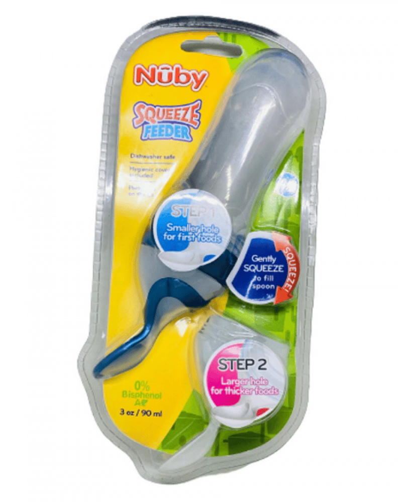 Nuby Silicone Squeeze Feeder +2 Spoons