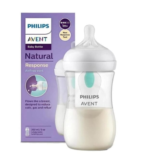 Avent Natural Feeding Bottle +vent 260Ml