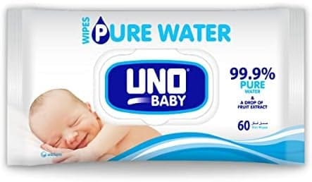 Uno Baby Pure Water Wipes 3x60