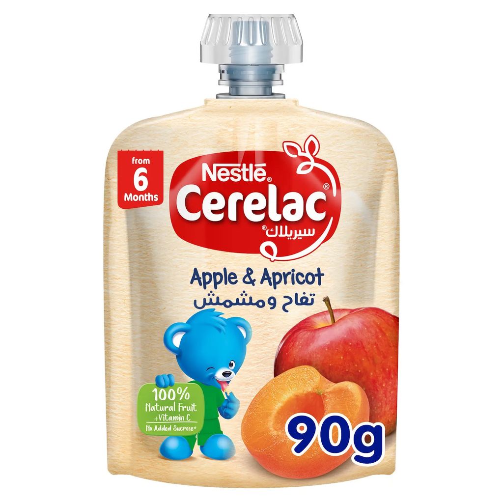 سيريلاك تفاح و مشمش 90غ