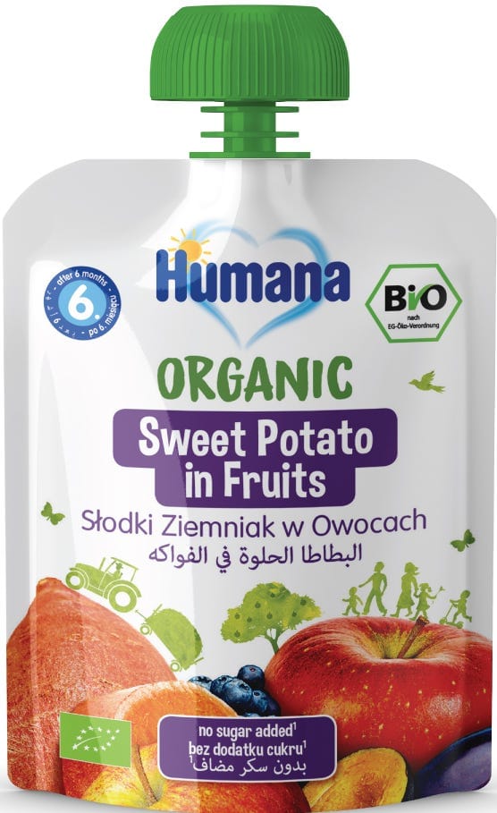 Humana Organic Sweet Potatoe-Fruits  +6M