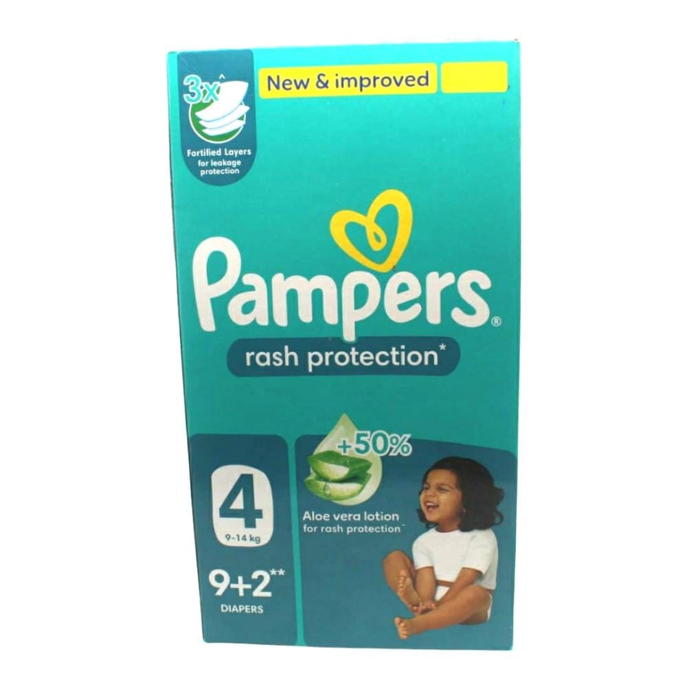 Pampers Rash Protection, Size 4 (9-14Kg) 11Pc