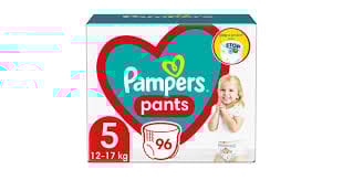 Pampers Rash Protection Pants, Size 5 (12-18Kg) 96Pc