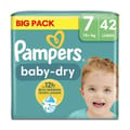 Pampers Rash Protection Taped Diapers, Size 7 (15+Kg), 42Pc