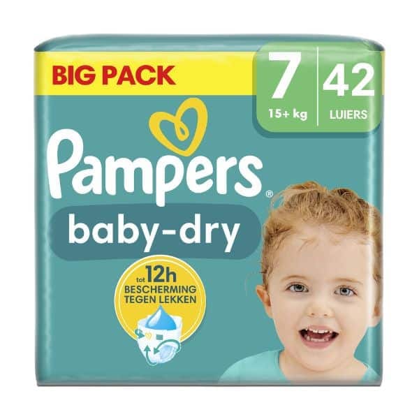 Pampers Rash Protection Taped Diapers, Size 7 (15+Kg), 42Pc