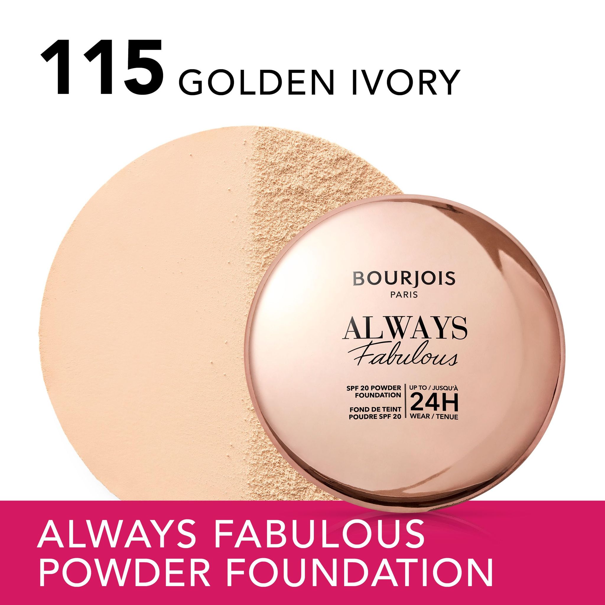 Bourjois Always Fabul Compact Powder#115
