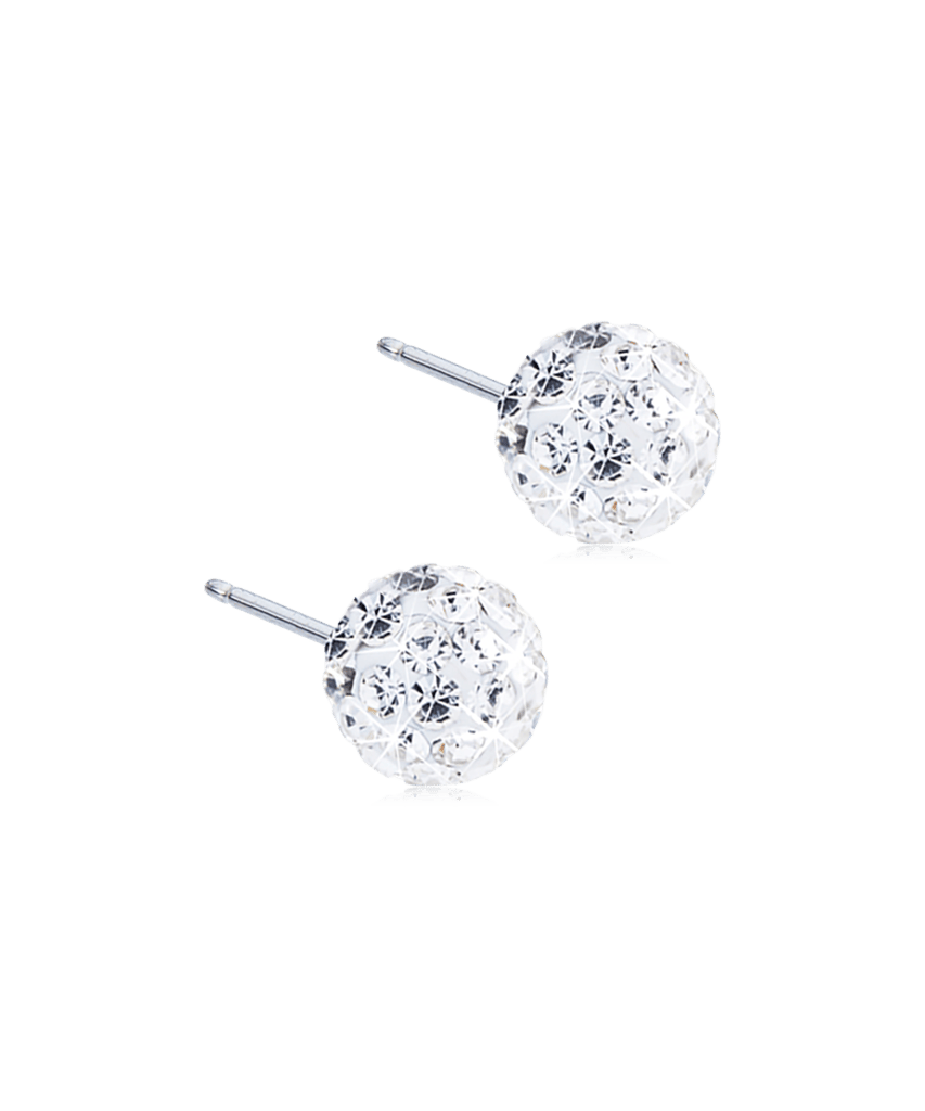 Blomdahl - D - 6mm Crystal Ball White