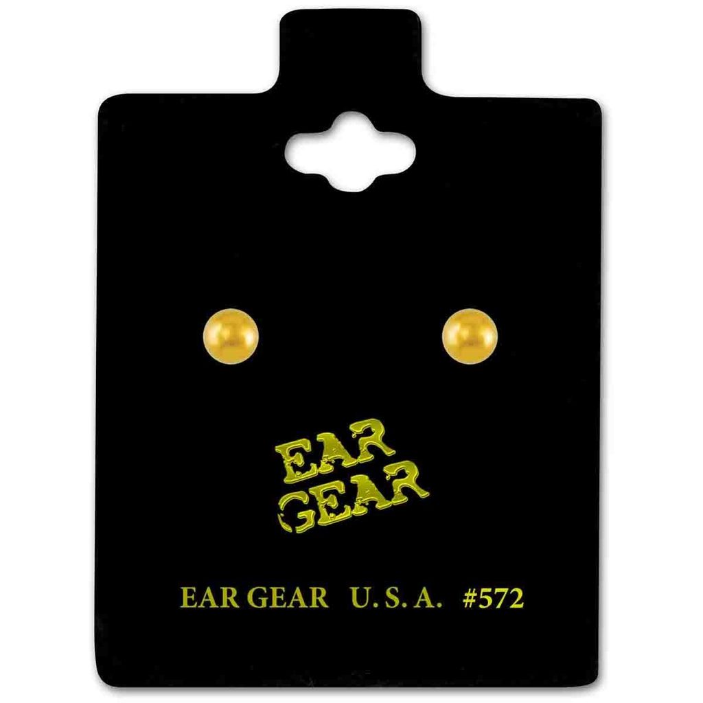 Ear Gear Gold 572 Ball Style 2mm