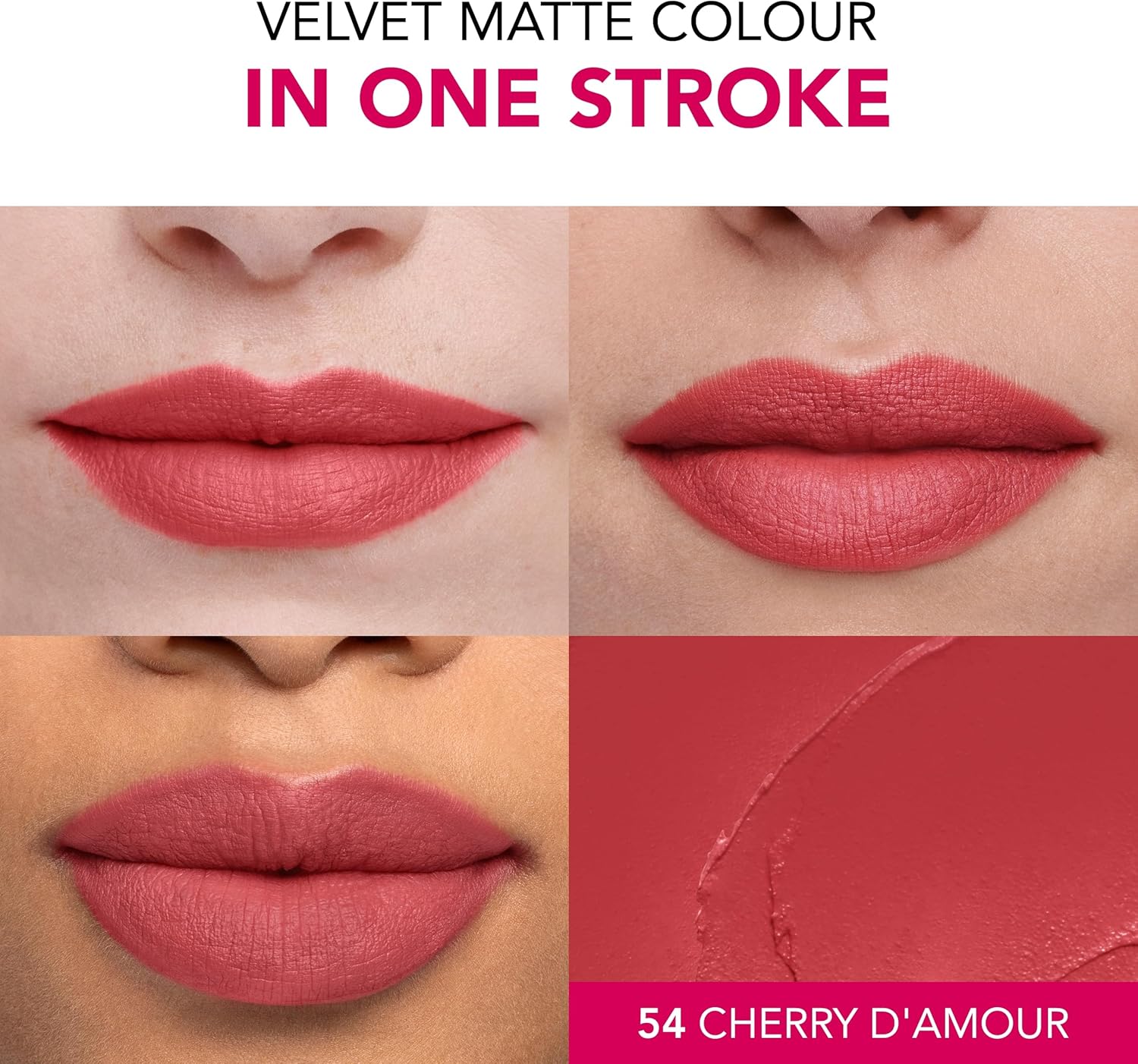 Bourjois Paris Rouge Velvet The Lipstick - 54 Cherry D’Amour
