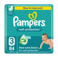 Pampers Rash Protection Taped Diapers, Size 3 (6-10Kg) 84Pc