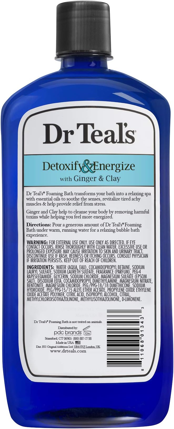 Dr Teal’S Foam Clay Detox Bath 1000Ml