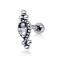 Ear Piercing EH07 Helix Silver CZSize 1.2x6x3mm