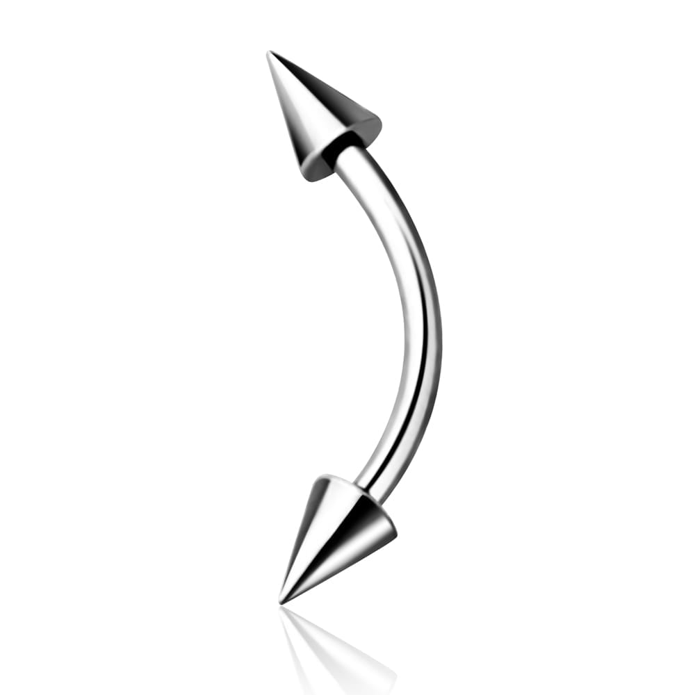Eyebrow Piercing EB01 Double ConeSize 1.2x10x3mm
