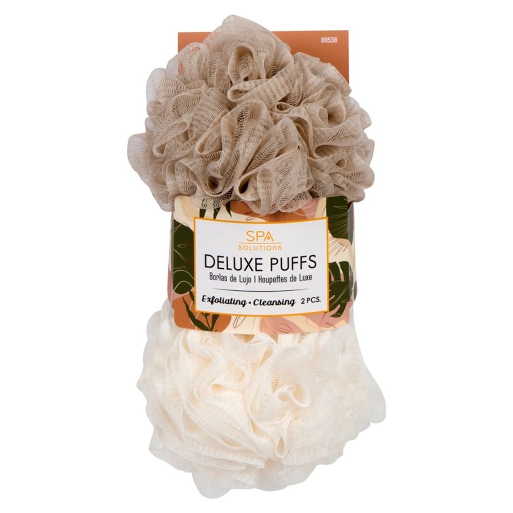 Cala Spa Deluxe Shower Puffs 2 Pcs