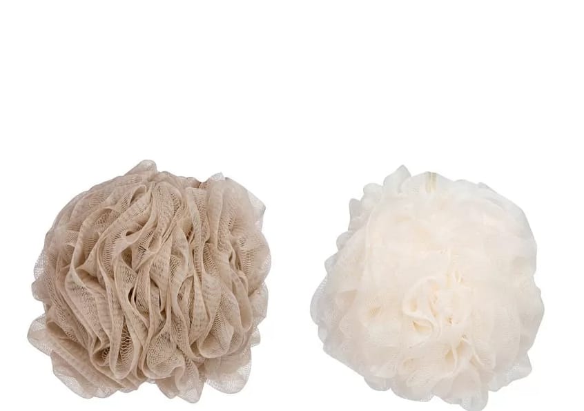 Cala Spa Deluxe Shower Puffs 2 Pcs