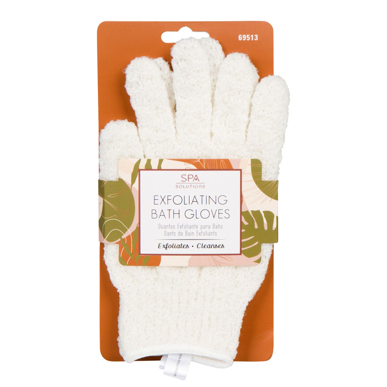 Cala Spa Exfoliating Bath Gloves - Cream
