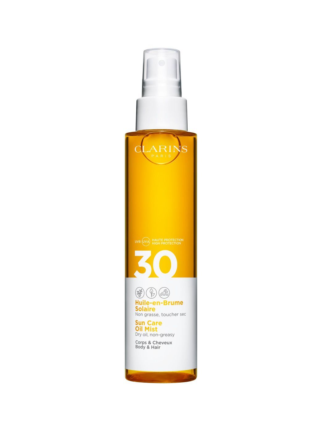كلارنز سبراي زيتي للشعر و الجسم SPF30 ١٥٠ مل