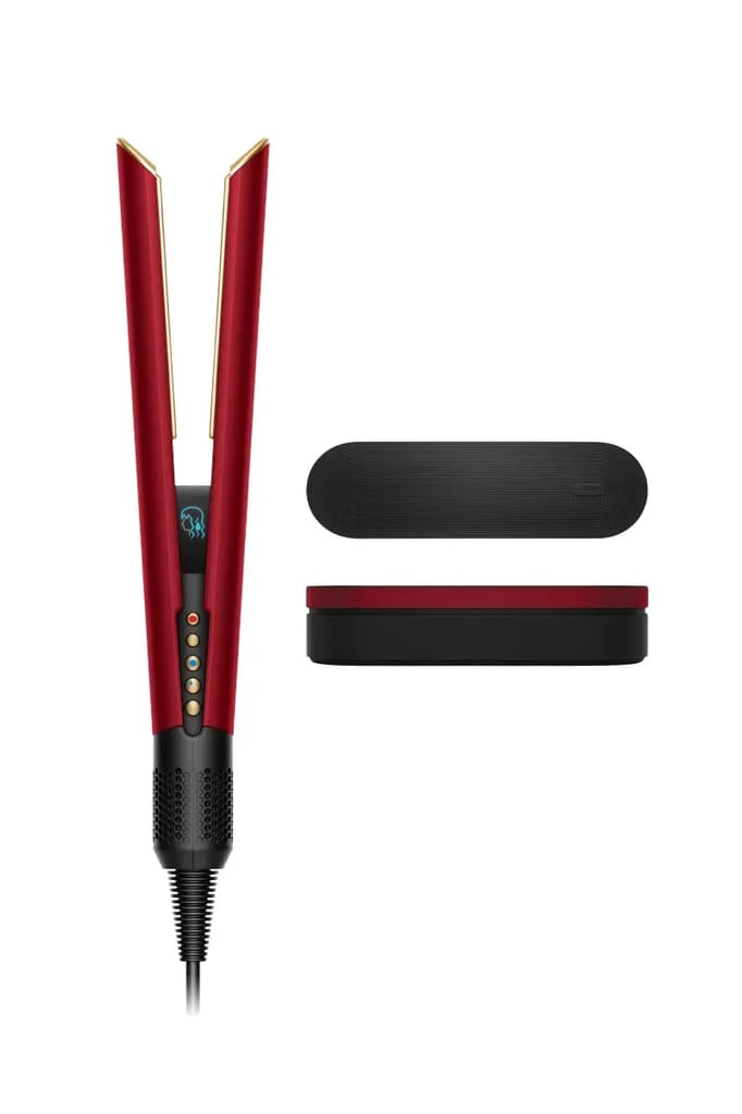 Dyson Airstrait Red Velvet Gold