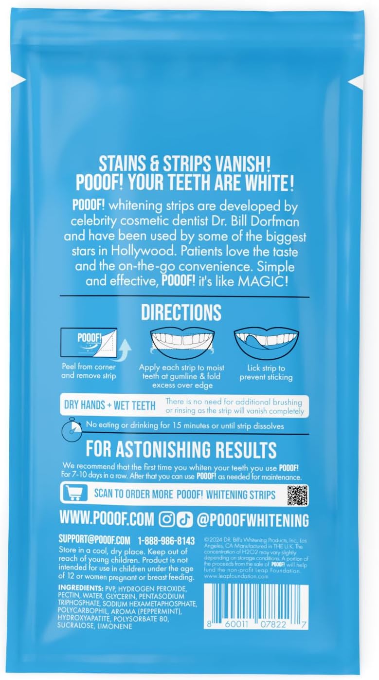 Poof! Teeth Whitening 20 Strip Pack