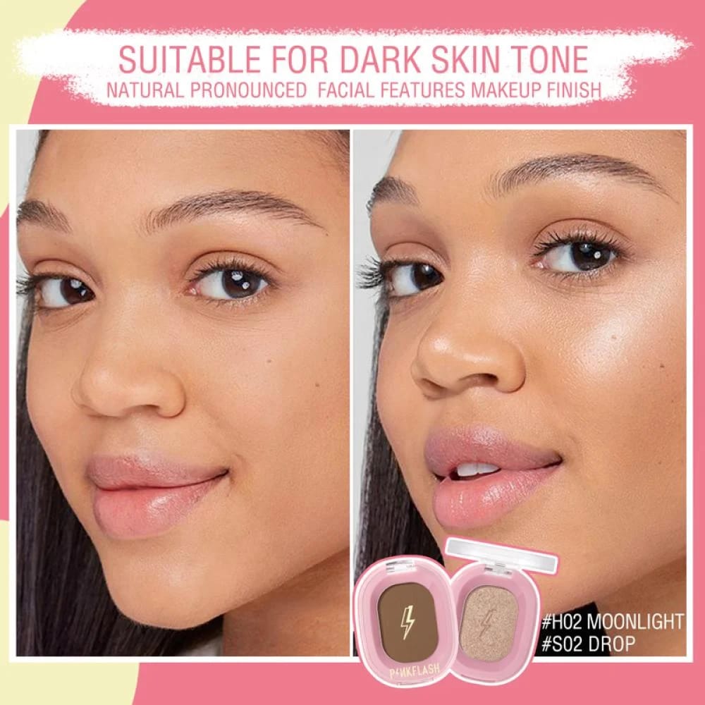 Pink Flash Matte Powder Contour H02 Moonlight