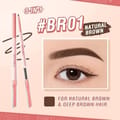 Pink Flash Vibrant Eyebrow Pencil BR01 Natural Brown
