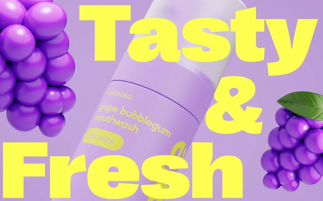 Foam Mouthwash - Grape Bubblegum