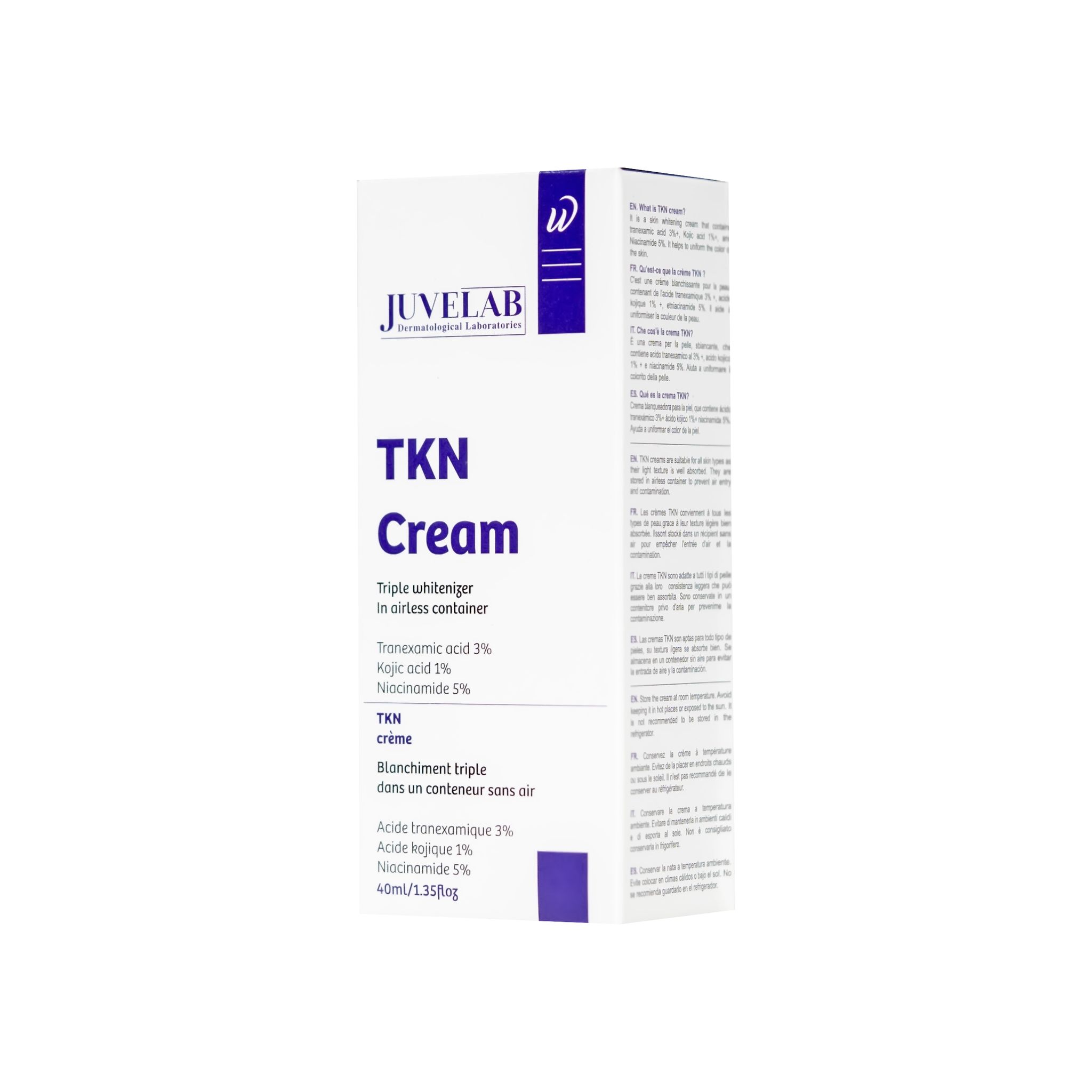 Juvelab TKN Cream for whitening and pores tightening