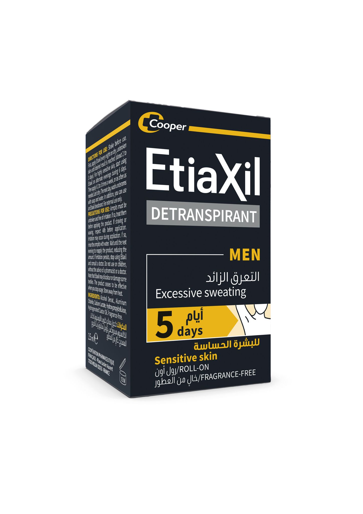 Etiaxil Roll-On Antip Men Sens Skin 15Ml